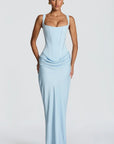Mirella - Vestido midi elegante con pliegues suaves