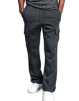 BRUNO | Pantalón jogger de corte recto con múltiples bolsillos