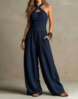 VITTORIA | Vestido largo halter con líneas esculturales