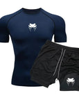 Gianni - Conjunto de playera y shorts de compresión