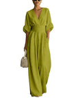 Elisa - Jumpsuit drapeado con encanto contemporáneo