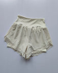 JULIETA | Pantalones cortos de entrenamiento de malla de talle alto