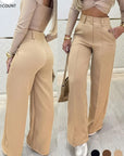 ELENA | Pantalones de pernera ancha con elegancia esencial