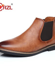 Jonas - Botines Chelsea retro de piel sintética