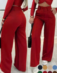 ELENA | Pantalones de pernera ancha con elegancia esencial