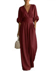 Elisa - Jumpsuit drapeado con encanto contemporáneo