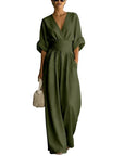 Elisa - Jumpsuit drapeado con encanto contemporáneo