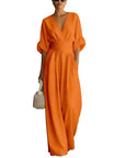 Elisa - Jumpsuit drapeado con encanto contemporáneo
