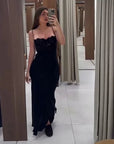 Milana - Lace satin dress