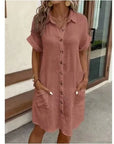 Veronica - Vestido camisero con elegancia diaria