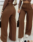 ELENA | Pantalones de pernera ancha con elegancia esencial