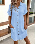 Veronica - Vestido camisero con elegancia diaria