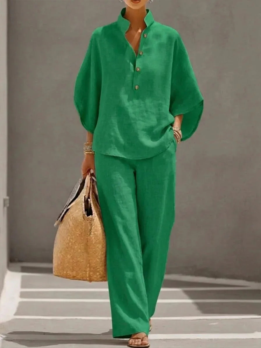 LUDOVICA | COMPLETO IN LINO DALL'ELEGANZA LEGGERA