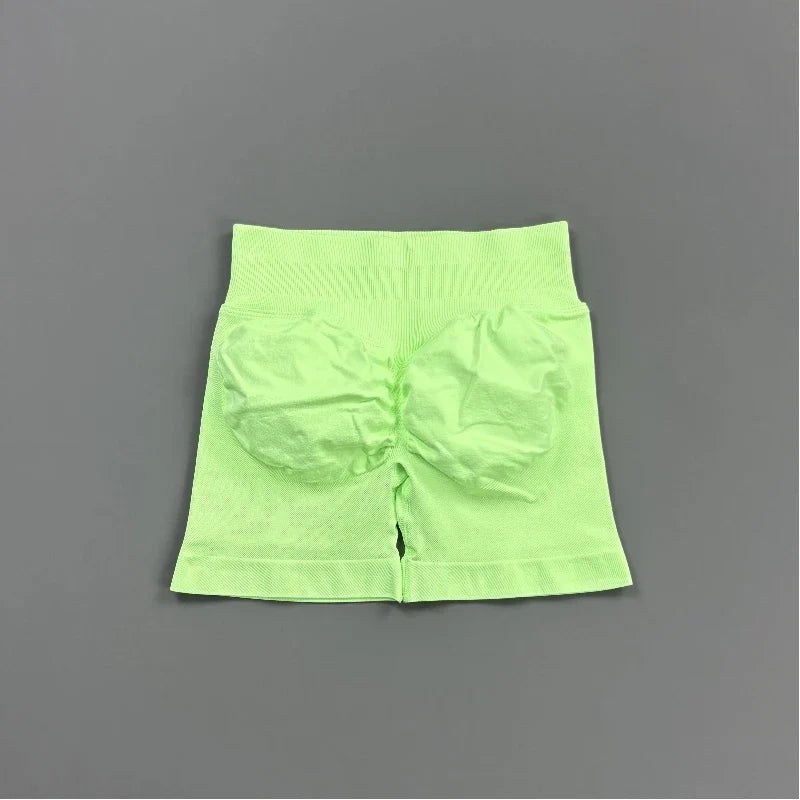 KIARA | Pantalones cortos de ciclista sin costuras con efecto fruncido en los glúteos