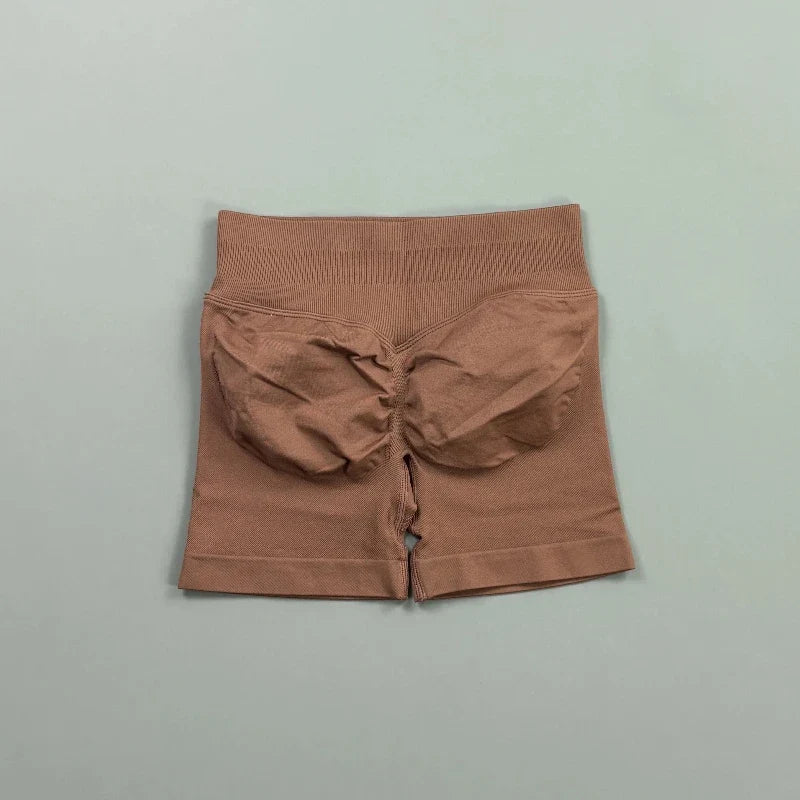 KIARA | Pantalones cortos de ciclista sin costuras con efecto fruncido en los glúteos