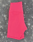KATIA | Pantalones Cortos de Entrenamiento de Cintura Alta con Bolsillos