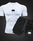 Gianni - Conjunto de playera y shorts de compresión