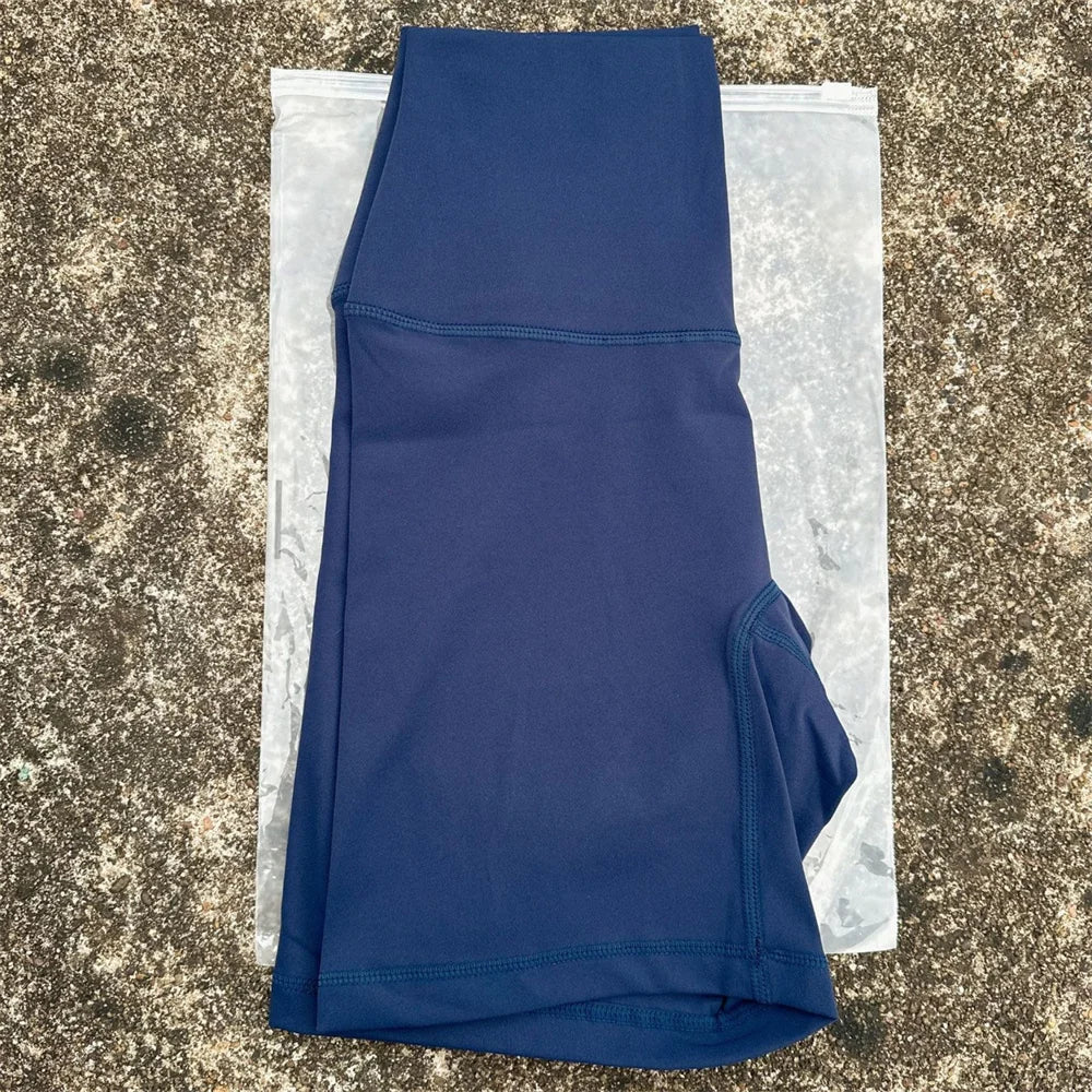 KATIA | Pantalones Cortos de Entrenamiento de Cintura Alta con Bolsillos