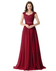 Domenica - Burgundy elegant dress