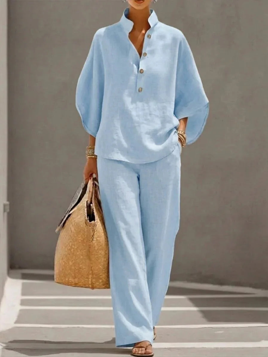 LUDOVICA | COMPLETO IN LINO DALL'ELEGANZA LEGGERA