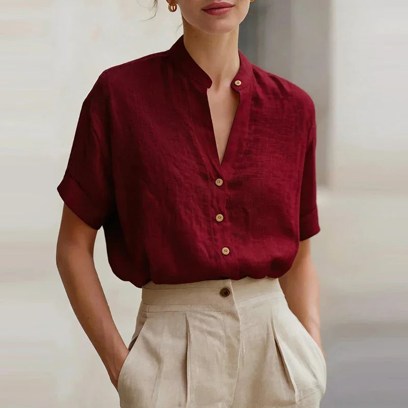 BIANCA | CAMICIA IN COTONE DALL'ELEGANZA NATURALE