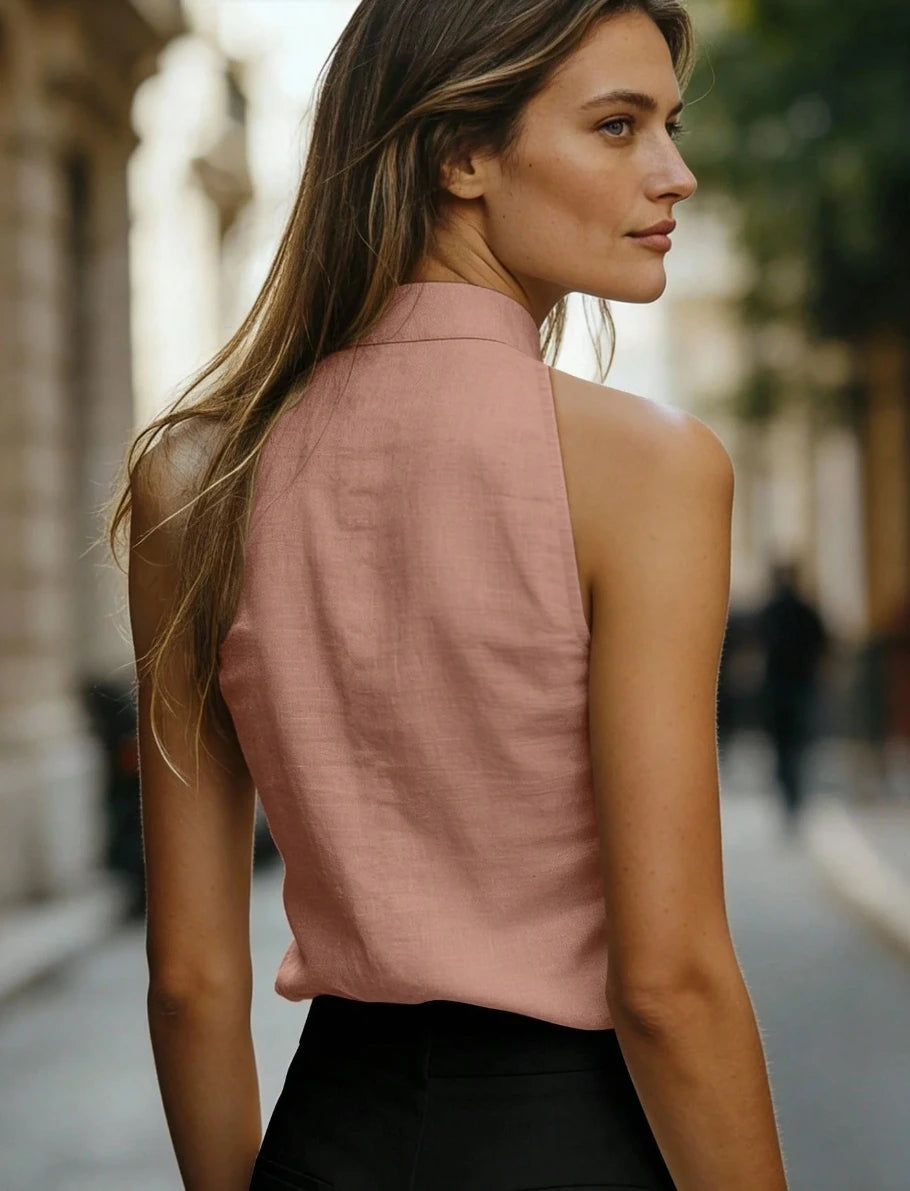 BIANCA | TOP IN LINO DALLA SEMPLICITÀ RAFFINATA