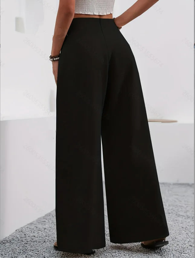 GIULIA | PANTALONE PALAZZO DALLE LINEE FLUIDE