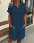 Veronica - Vestido camisero con elegancia diaria