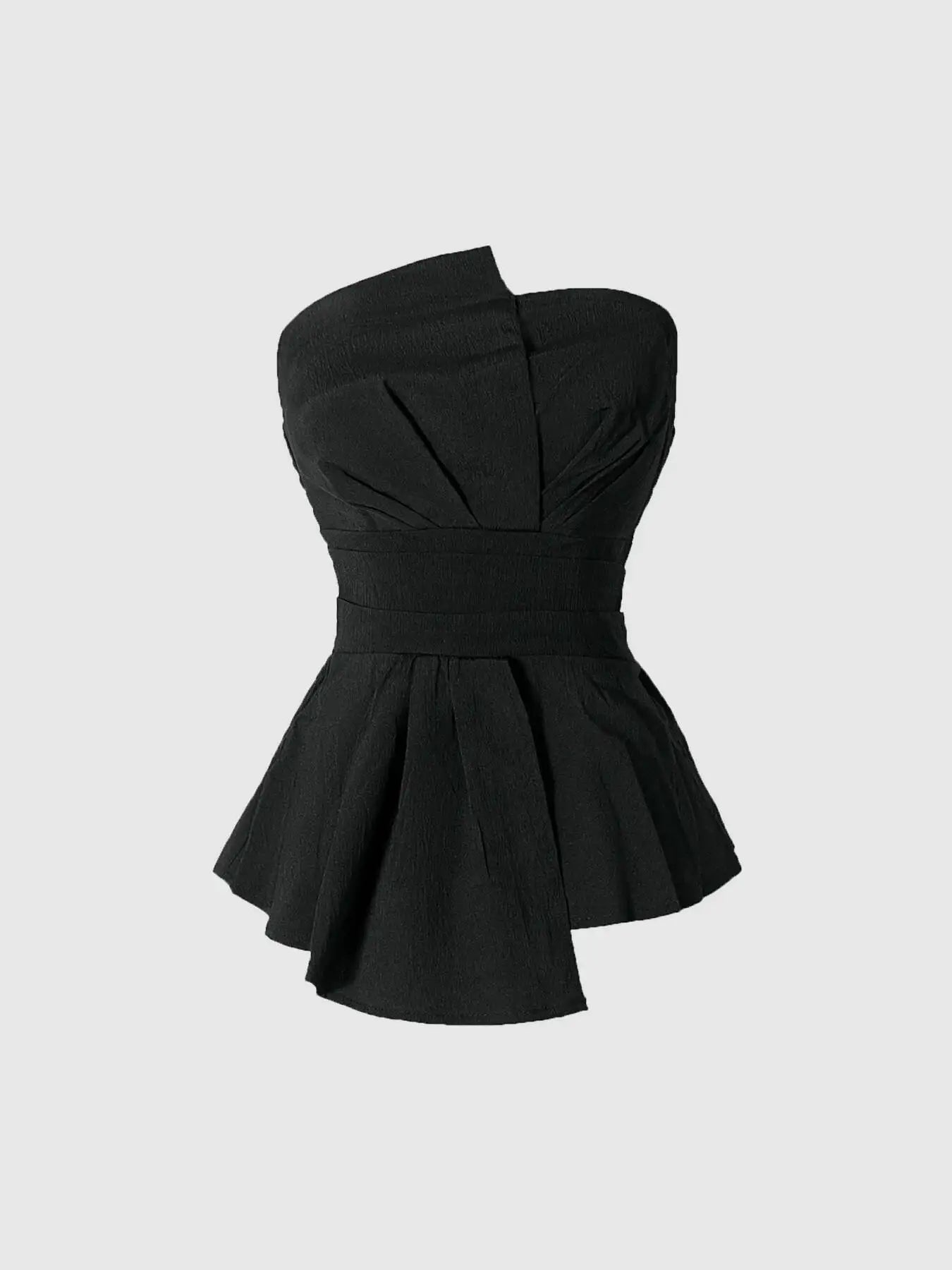 ISABELLA | TOP BUSTIER CON BALZA SCULTUREA