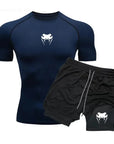 Gianni - Conjunto de playera y shorts de compresión