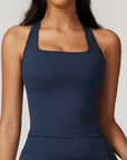 PAOLA | Camiseta sin mangas de algodón cepillado con espalda de nadador