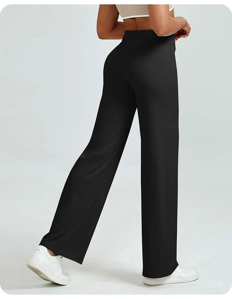 RAQUEL | Pantalones de yoga de talle alto y pierna recta