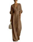 Elisa - Jumpsuit drapeado con encanto contemporáneo