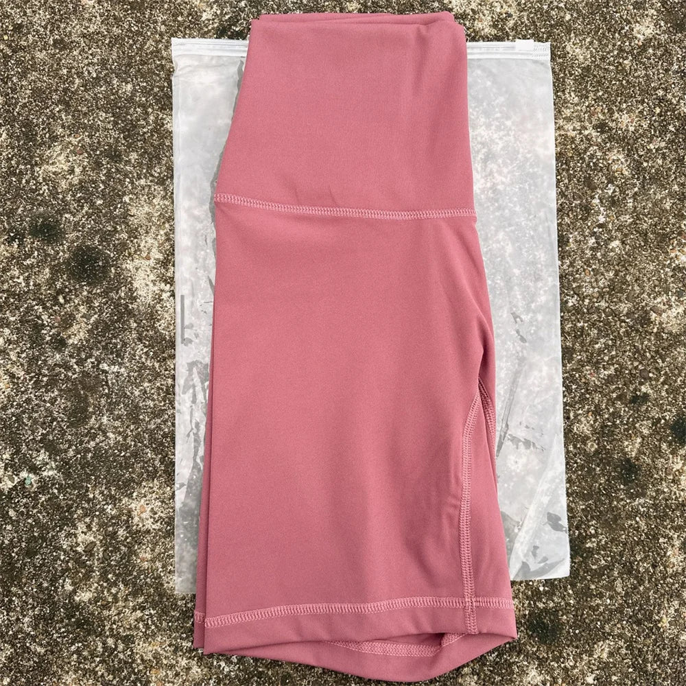 KATIA | Pantalones Cortos de Entrenamiento de Cintura Alta con Bolsillos