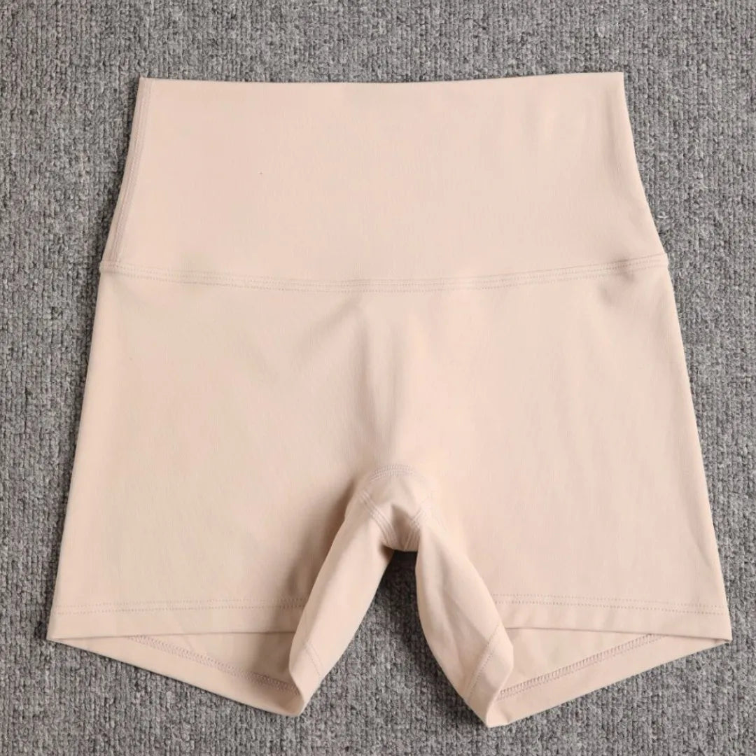 GRETA | Shorts de yoga de cintura alta a prueba de sentadillas