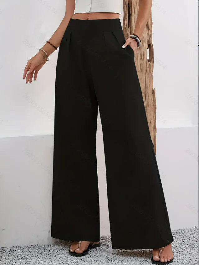 GIULIA | PANTALONE PALAZZO DALLE LINEE FLUIDE