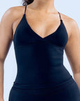 HELENA | Camiseta sin mangas sin espalda cruzada al frente