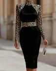 Karolina - Vestido tubo de satín con estampado animal print