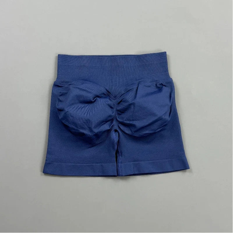 KIARA | Pantalones cortos de ciclista sin costuras con efecto fruncido en los glúteos