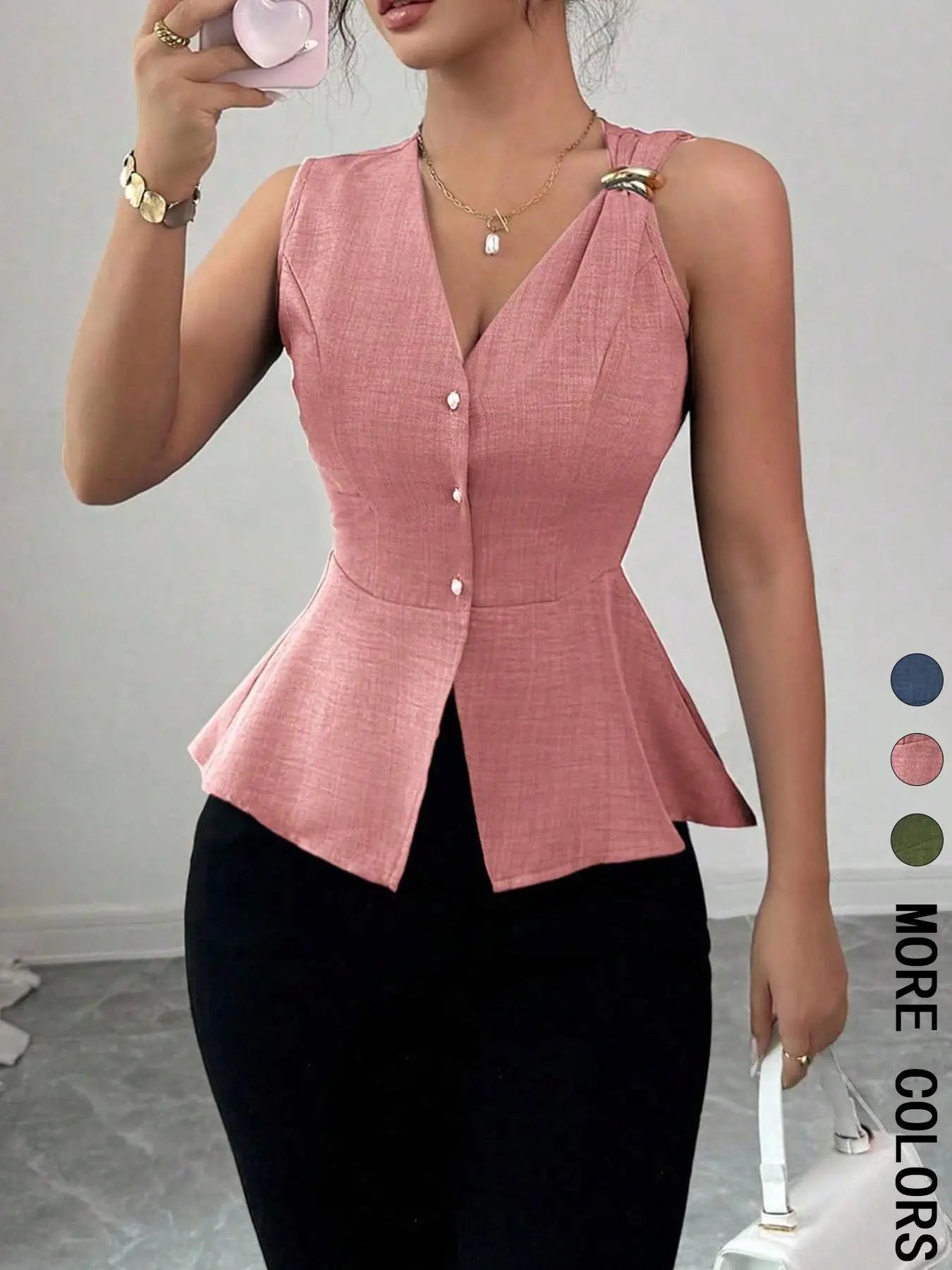 MARTINA | GILET ELEGANTE DALLE LINEE PULITE