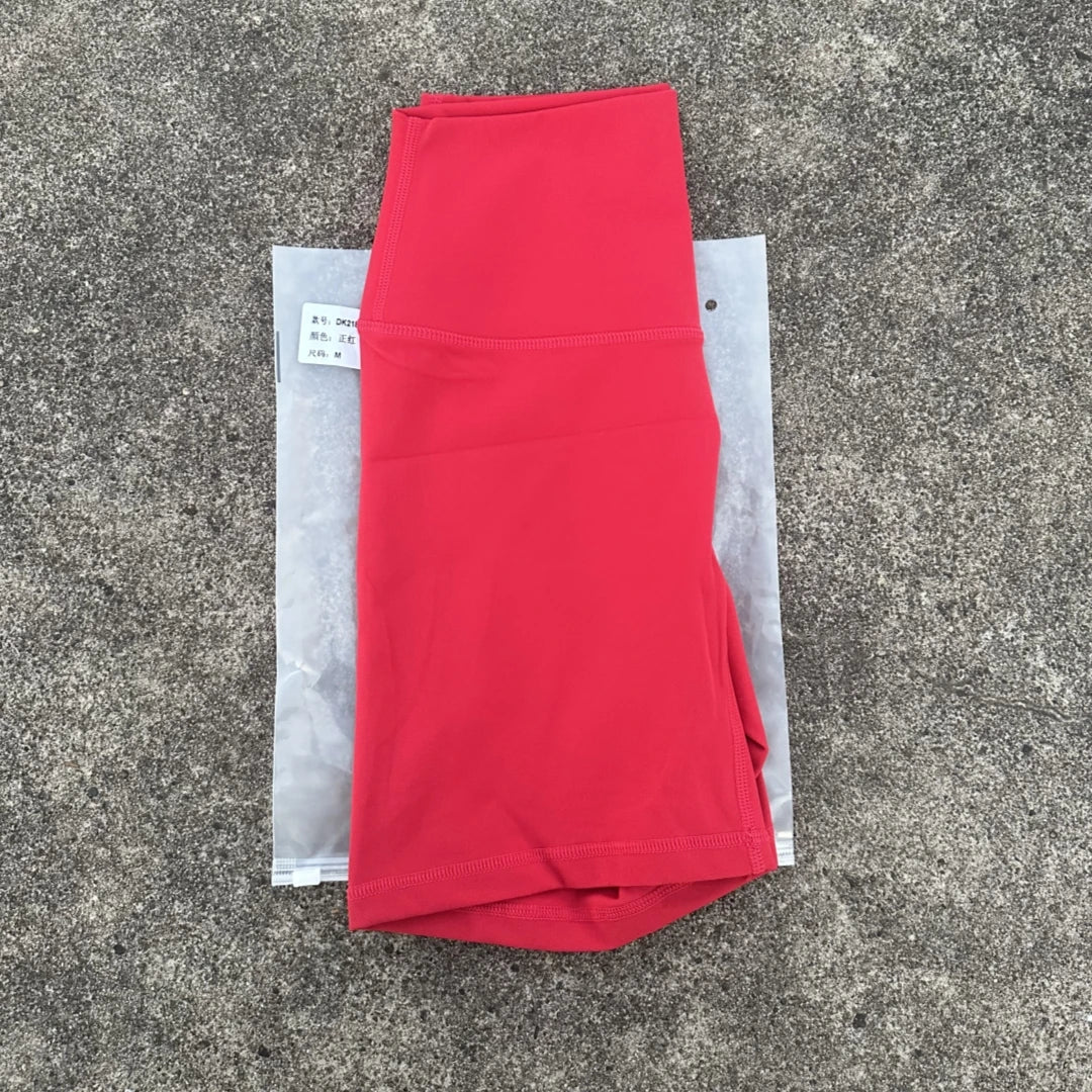 KATIA | Pantalones Cortos de Entrenamiento de Cintura Alta con Bolsillos