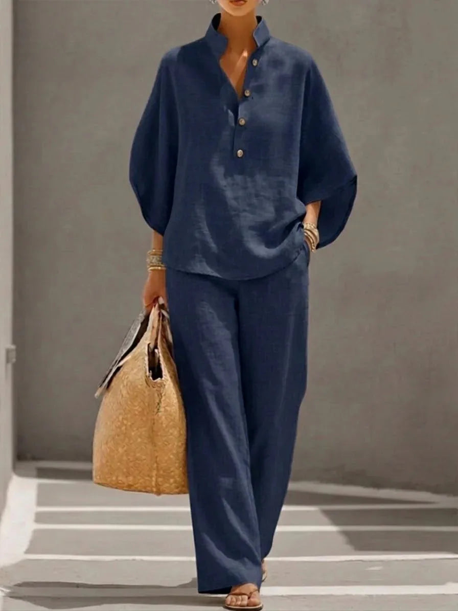 LUDOVICA | COMPLETO IN LINO DALL'ELEGANZA LEGGERA