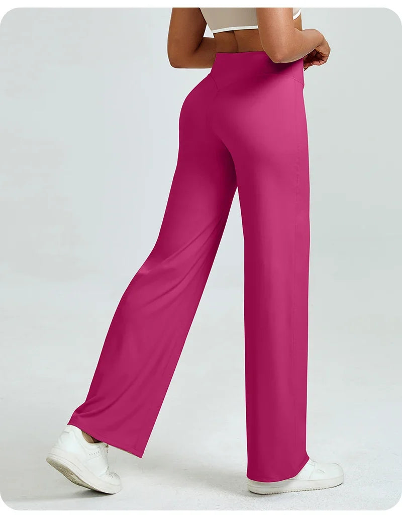 RAQUEL | Pantalones de yoga de talle alto y pierna recta