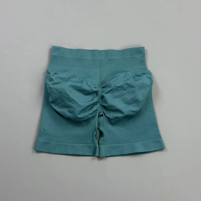 KIARA | Pantalones cortos de ciclista sin costuras con efecto fruncido en los glúteos