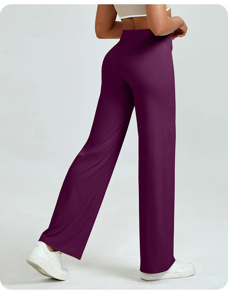 RAQUEL | Pantalones de yoga de talle alto y pierna recta