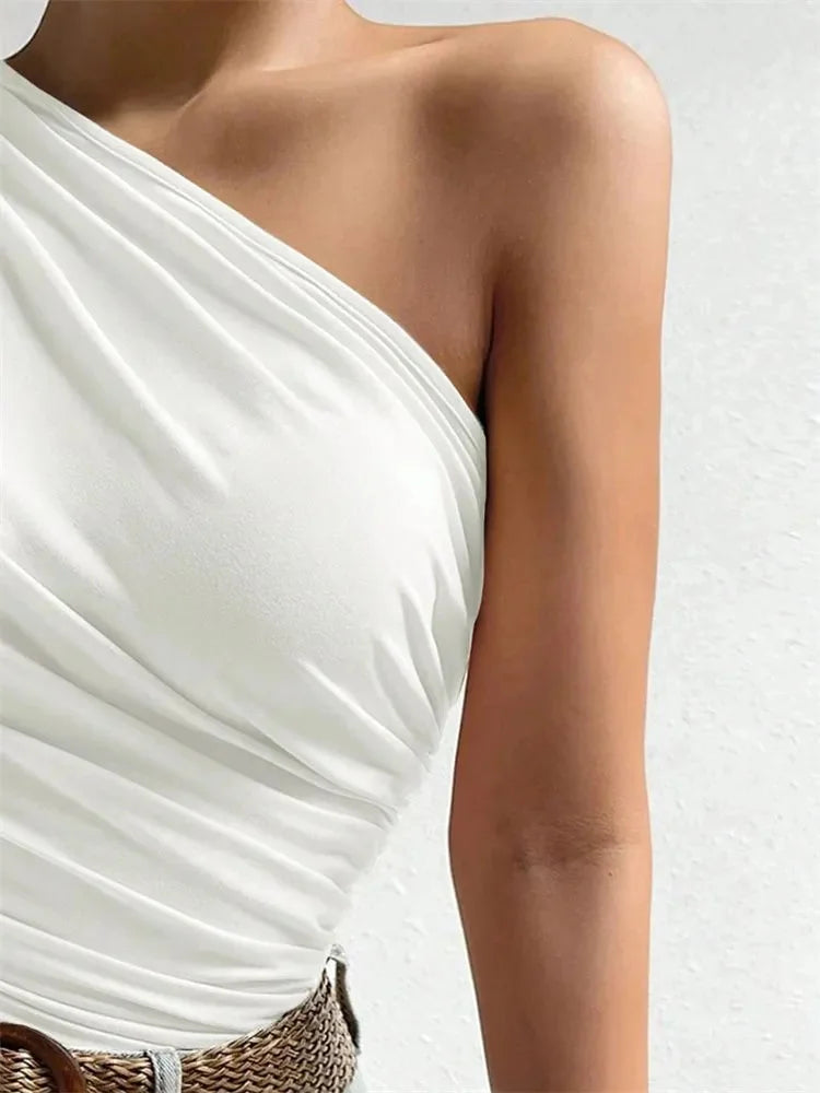 GIULIA | TOP MONOSPALLA DALL'ELEGANZA DELICATA