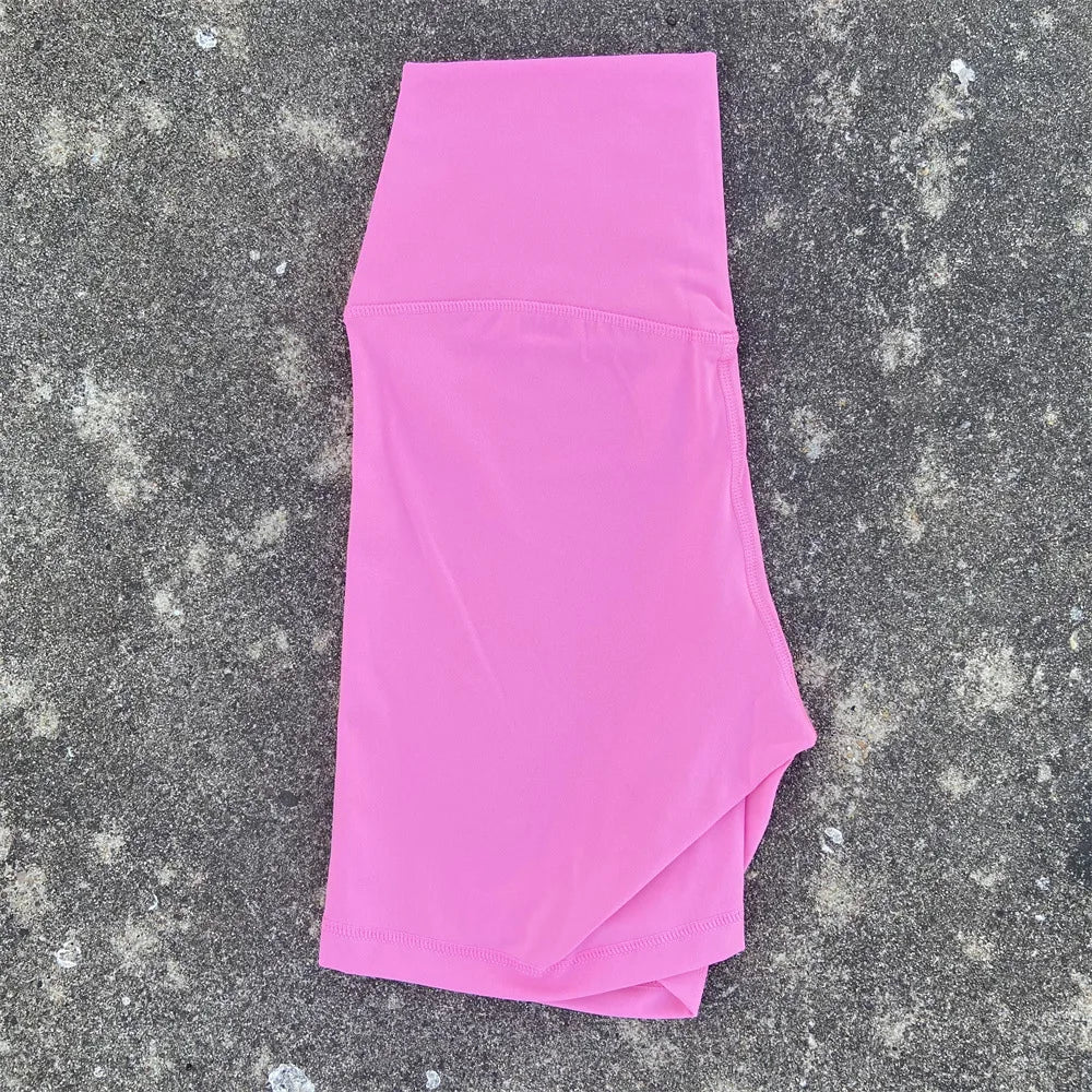 KATIA | Pantalones Cortos de Entrenamiento de Cintura Alta con Bolsillos