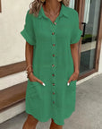 Veronica - Vestido camisero con elegancia diaria