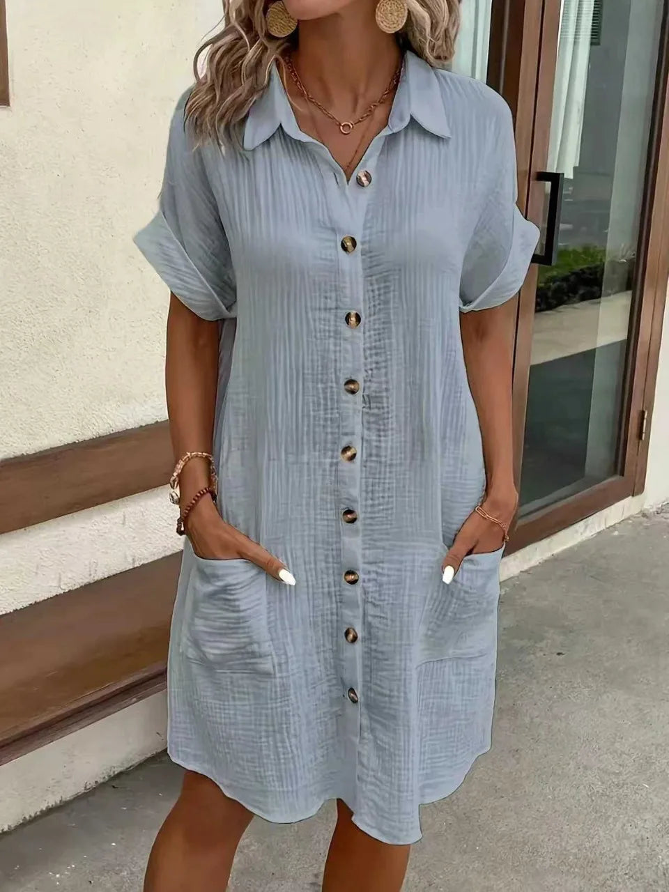 CHIARA | ABITO CAMICIA DALL'ELEGANZA QUOTIDIANA