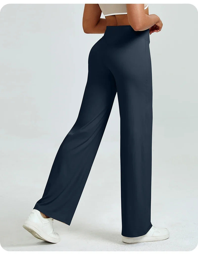 RAQUEL | Pantalones de yoga de talle alto y pierna recta